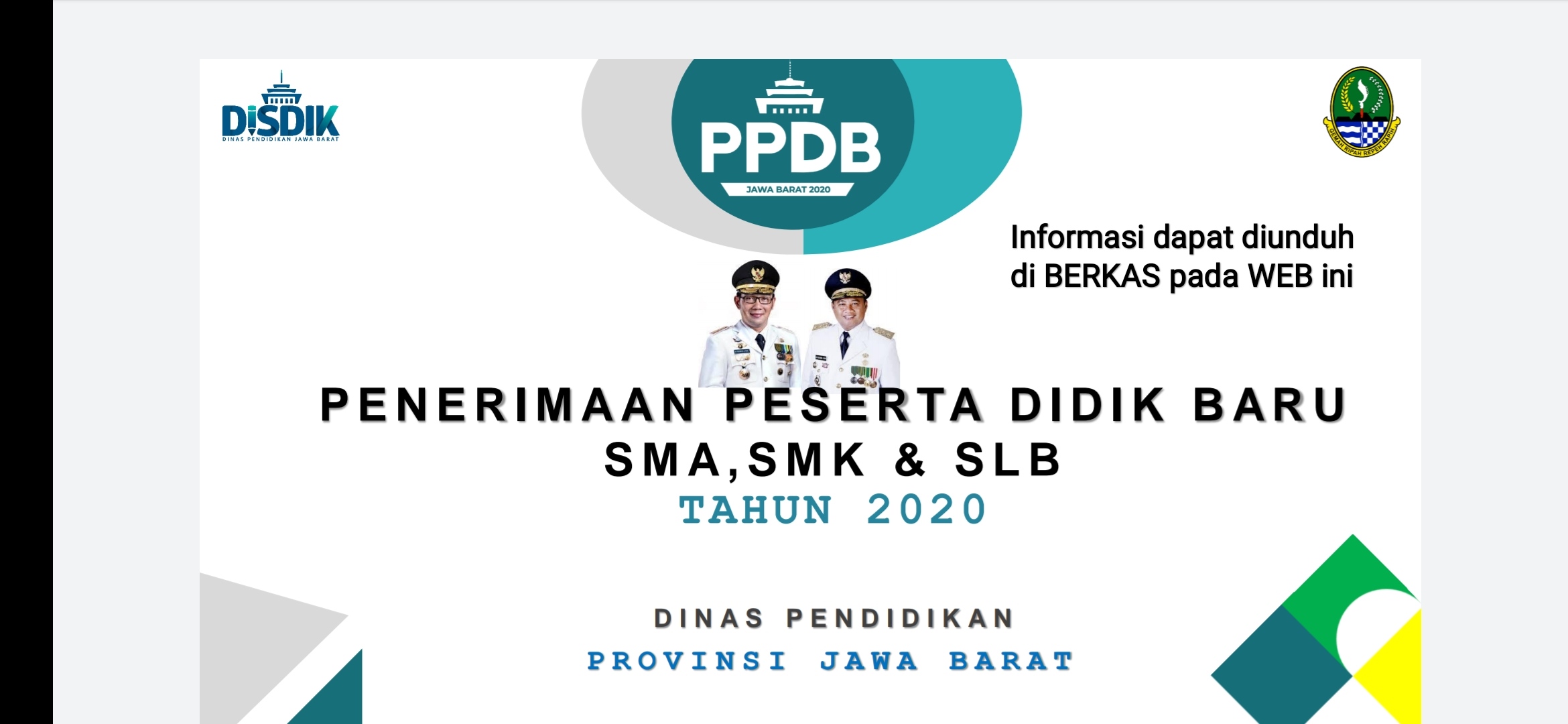 INFORMASI PPDB SMA 2020